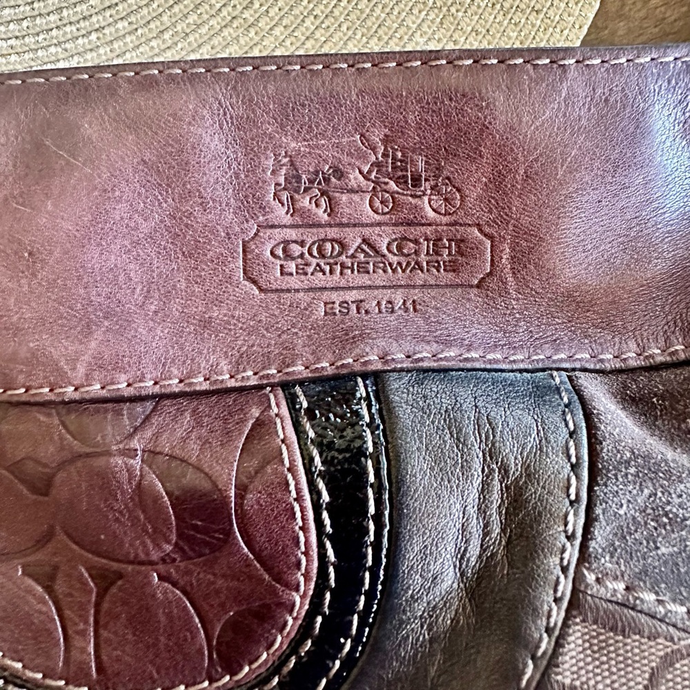 VINTAGE COACH SHOULDER BAG - Picture 4 of 5